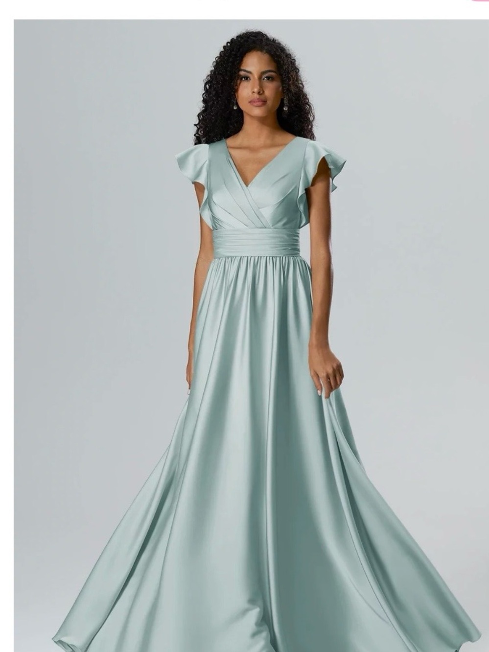 AW Bridal Satin bridesmaid dress